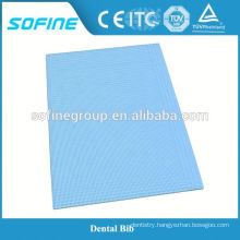China Manufacture of 3 Ply Disposable Waterproof Dental Patient Bibs CE Approved